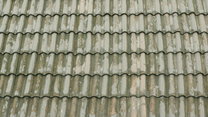 House tile roof as background or texture