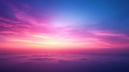 Obraz premium A minimalist gradient starting with deep indigo and fading to soft lilac, 