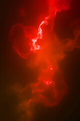 Psychedelic background in red tones, perfect for creative design. A mesmerizing mix of swirling, abstract patterns with vivid gradients and organic shapes