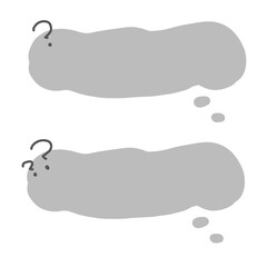 ネガティブ吹き出し　はてな