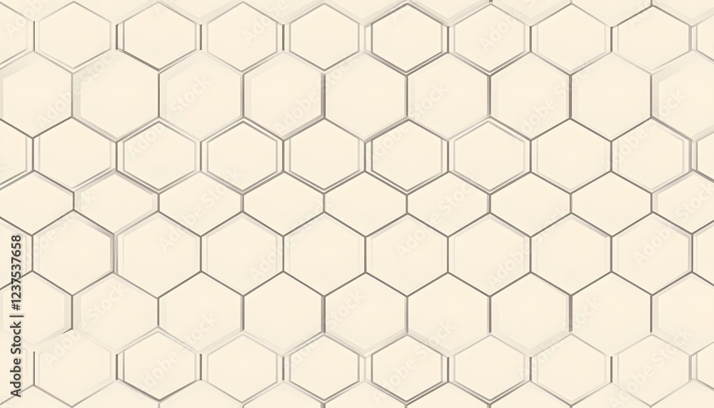 Poster abstract hexagonal pattern background design
