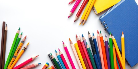 Fototapeta premium School Supplies Extravaganza: Essential Tools for Learning