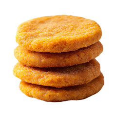 Pumpkin Spice Cookies Stack Isolated on Transparent Background