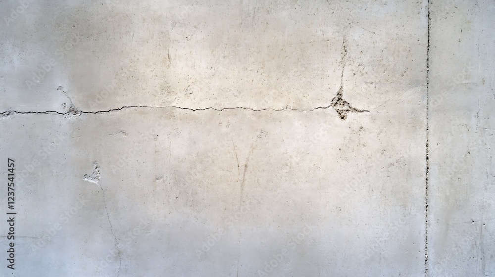 Aufkleber weathered concrete surface with cracks for industrial texture and durability designs : generative ai