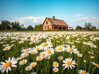 Tranquil Meadow Retreat with Rustic Farmhouse Charm