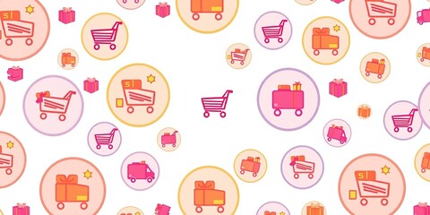 Watercolor Splash Online Shopping Elements Circle Pattern