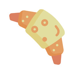 croissant bakery dessert sweets flat style icon