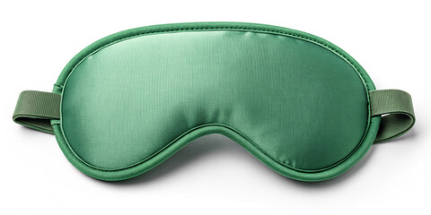 Green Sleeping Eye Mask Isolated for Relaxation and Sleep