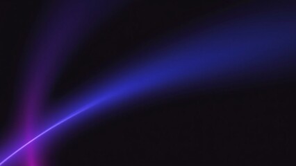 Abstract Blue and Purple Light Streak on Black Background