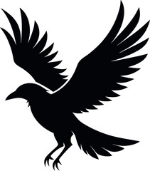 eagle silhouette vector  flying bird vector silhouette