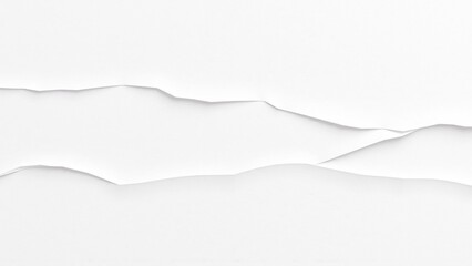 Obraz premium Abstract White Torn Paper Texture Background Minimalist Design with Ripped Edges