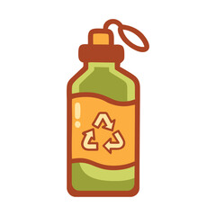 Biodegradable Personal Care Bottle Icon