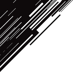 Diagonal bold lines corner border