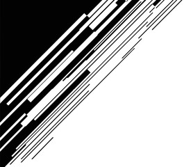 Diagonal bold lines corner border