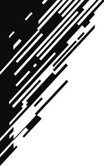 Diagonal bold lines corner border