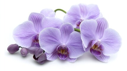 Obraz premium Delicate Lavender Orchid Petals with Soft Purple Hues in Natural Floral Arrangement : Generative AI
