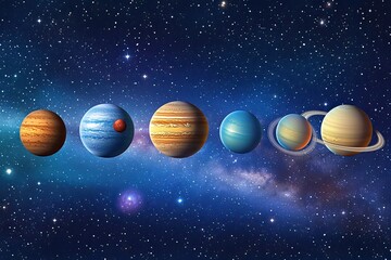 Fototapeta premium planets in space