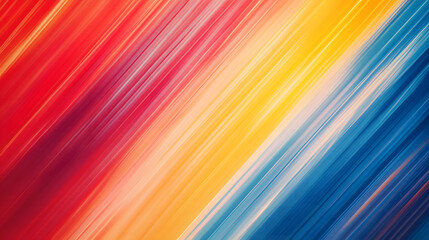 Fast-moving colorful lines in red, yellow, and blue, evoking a sense of motion and excitement.