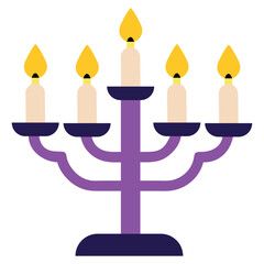 Mystic Candelabra Ritual Light Icon