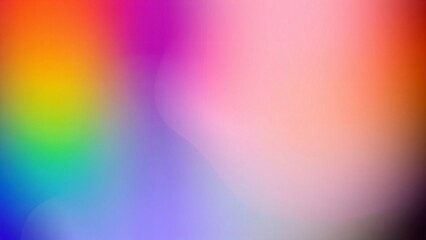 Abstract Rainbow Blurred Background - Vibrant Color Gradient