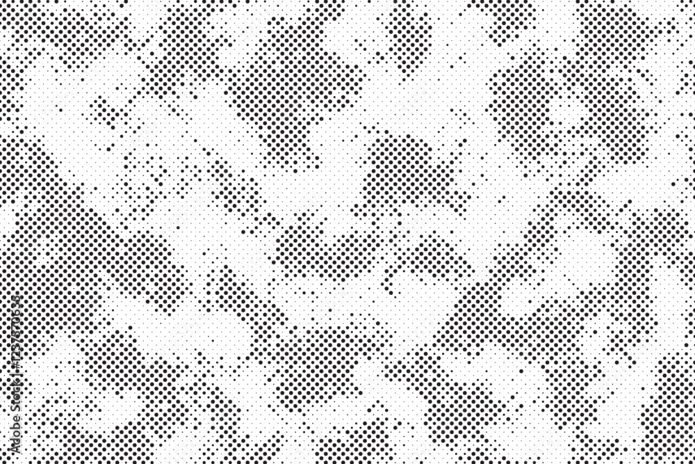 Aufkleber abstract halftone gradient background. dotted texture with fading effect. black and white circle sha