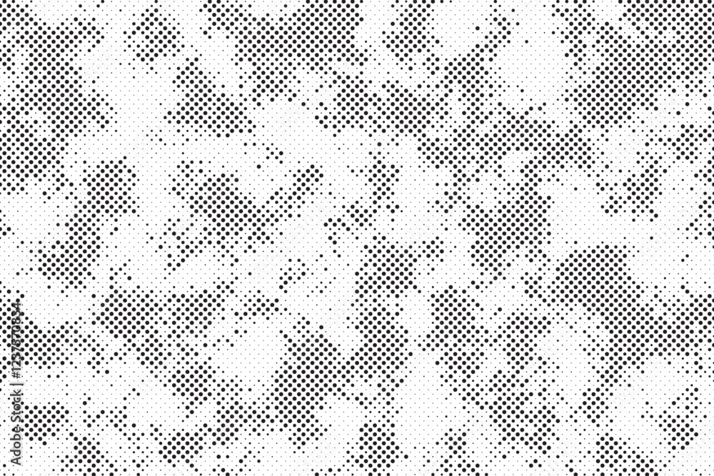 Aufkleber abstract halftone gradient background. dotted texture with fading effect. black and white circle sha