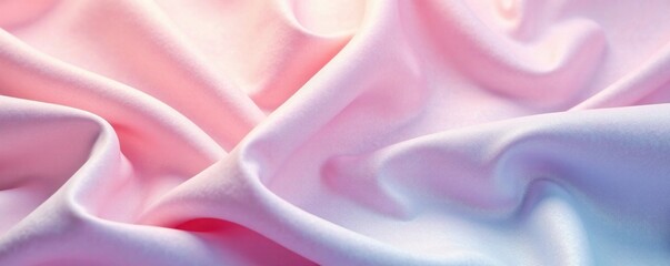 Obraz premium Soft folds in pastel fabric create a subtle texture background, texture, serene