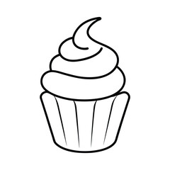 cupcake vector illustration