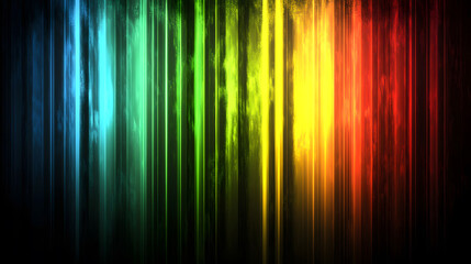 A mix of neon-colored lights streaming in a vertical direction, creating a bold and modern light display.