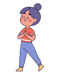 Confident Girl Standing Pose