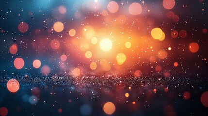 Obraz premium Sparkling lights bokeh background, celebration, festive, abstract, design
