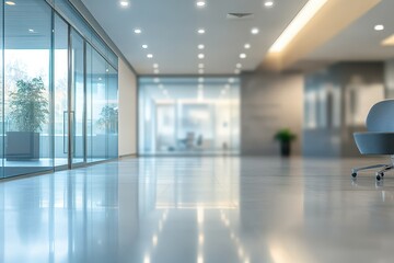 Softening the backdrop in a state of the art medical operating room within a modern office setting