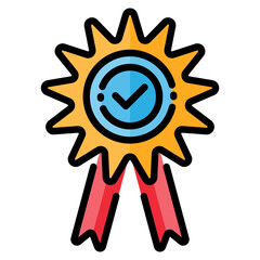  Online Learning Lineal Color Icon