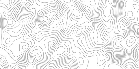 Abstract modern white and black topographic contour map wavy line, digital print terrain lines texture vector white background. 