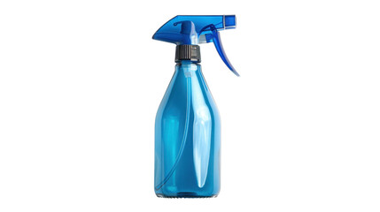 Blue spray bottle isolated on transparent background
