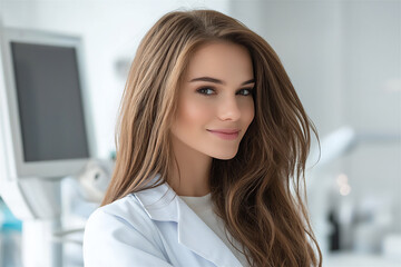 a doctor examining a patient's scalp for dermatological issues