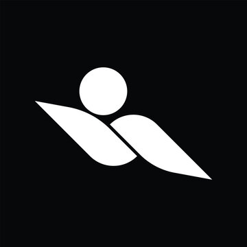 Swimming vector. Icon
