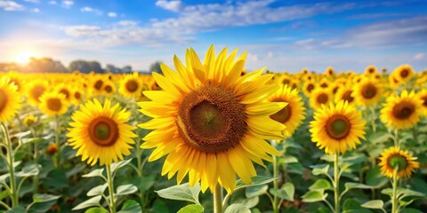 Fototapeta premium A field of tall