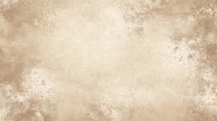 Fototapeta premium Antique aged parchment texture with warm beige hue and subtle tonal variations, showcasing a weathered and vintage appearance with faint irregular patches and spots, perfect for use in historical, ret