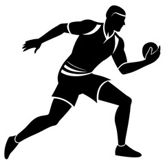 silhouette of a person running