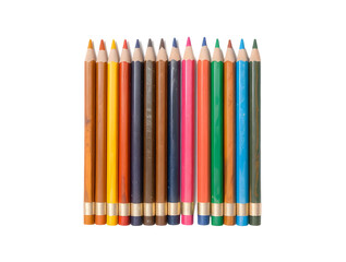 Fototapeta premium A set of color pencils for kids, colorful pencils 