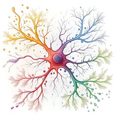 A vivid depiction of branching pathways carrying vibrant liquids through a pulsating core