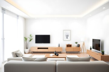 Modern room tv lounge design with expensive furniture 