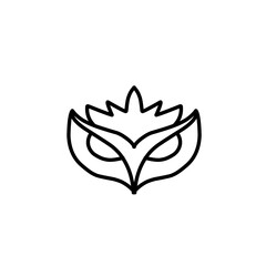 Carnival mask outline 