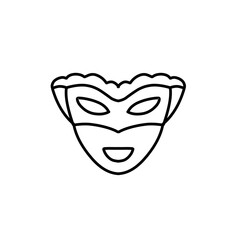 Carnival mask outline 