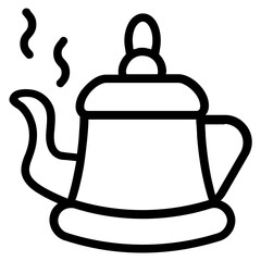 Tea Line Icon
