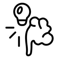 Brainstorming Line Icon
