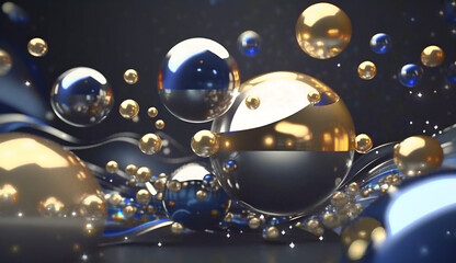 Futuristic float studio art