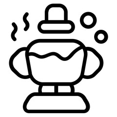 Hotpot Line Icon