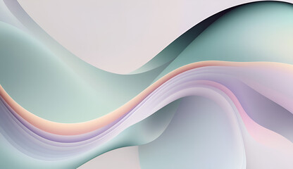 Fototapeta premium Minimalist abstract waves art